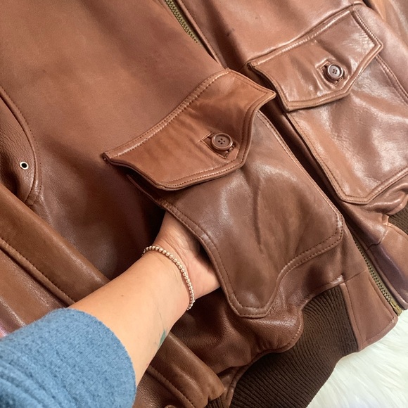 ACME x Bugs Bunny Leather Jacket Brown Size M - Picture 8 of 16